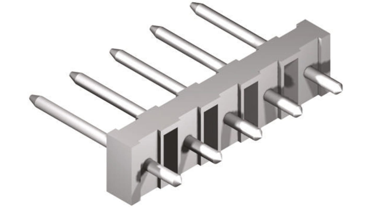 Molex 8p单排排针 直向板对板, 线对板连接器, 5.08mm间距, 7.0A, 250.0 V, THT安装, KK 508系列