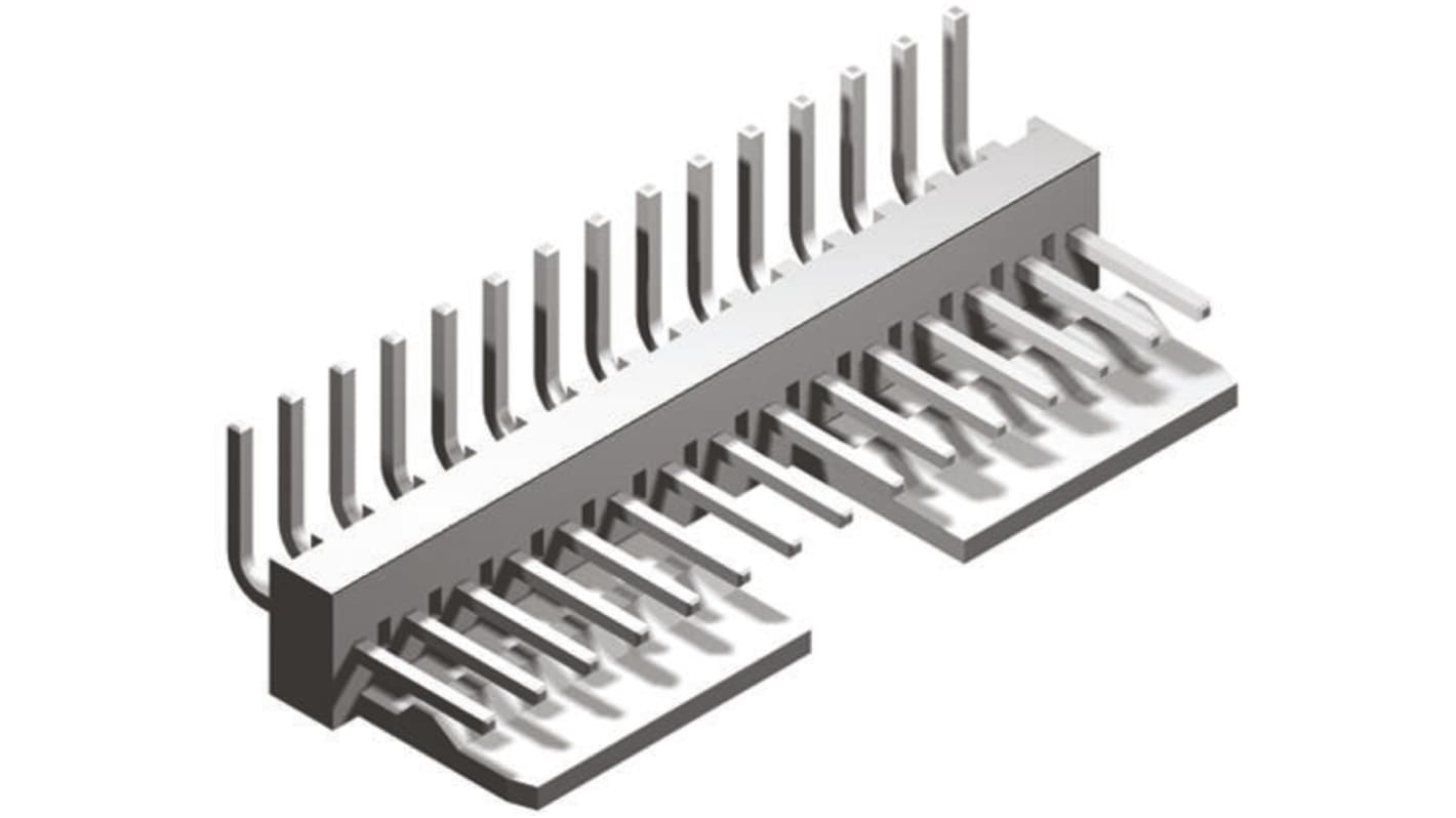 Molex KK 254 Series Right Angle Through Hole Pin Header, 14 Contact(s), 2.54mm Pitch, 1 Row(s), Unshrouded