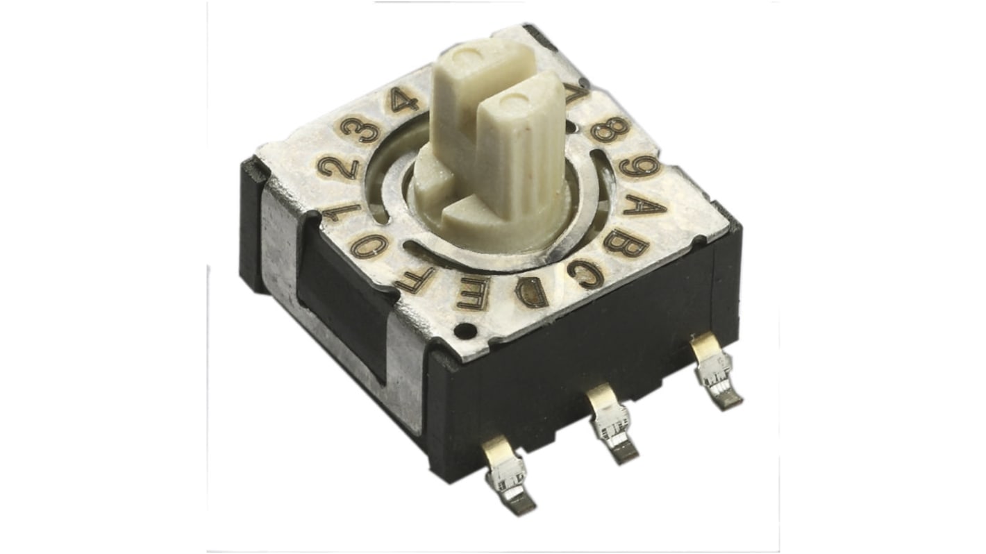 CTS 10 Way Surface Mount Rotary Switch SPST, Rotary Actuator