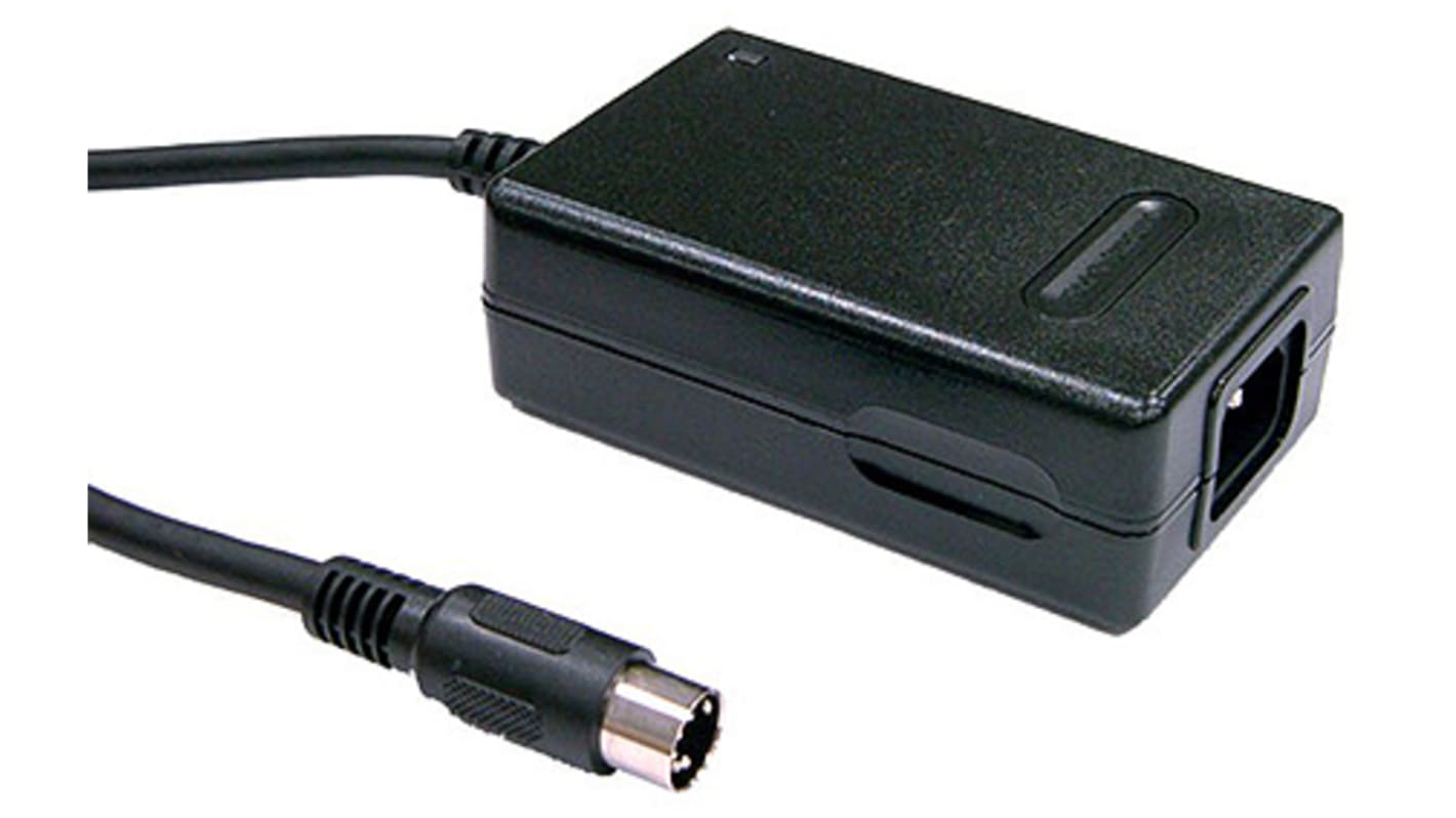 MEAN WELL 29W Power Brick AC/DC Adapter -15V dc Output, (-15 V dc) 0.1 → 0.3A Output