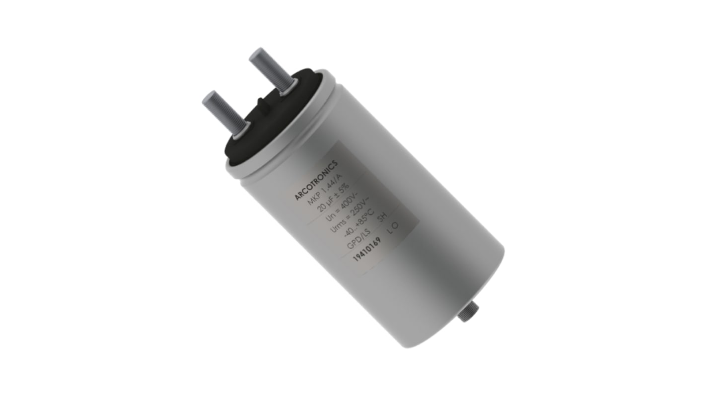 KEMET フィルムコンデンサ, 250 V ac, 400 V dc, 25μF, スクリューマウント, ±5%