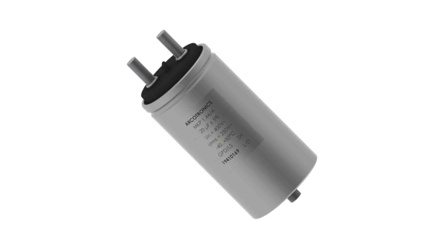 KEMET フィルムコンデンサ, 250 V ac, 400 V dc, 75μF, スクリューマウント, ±5%