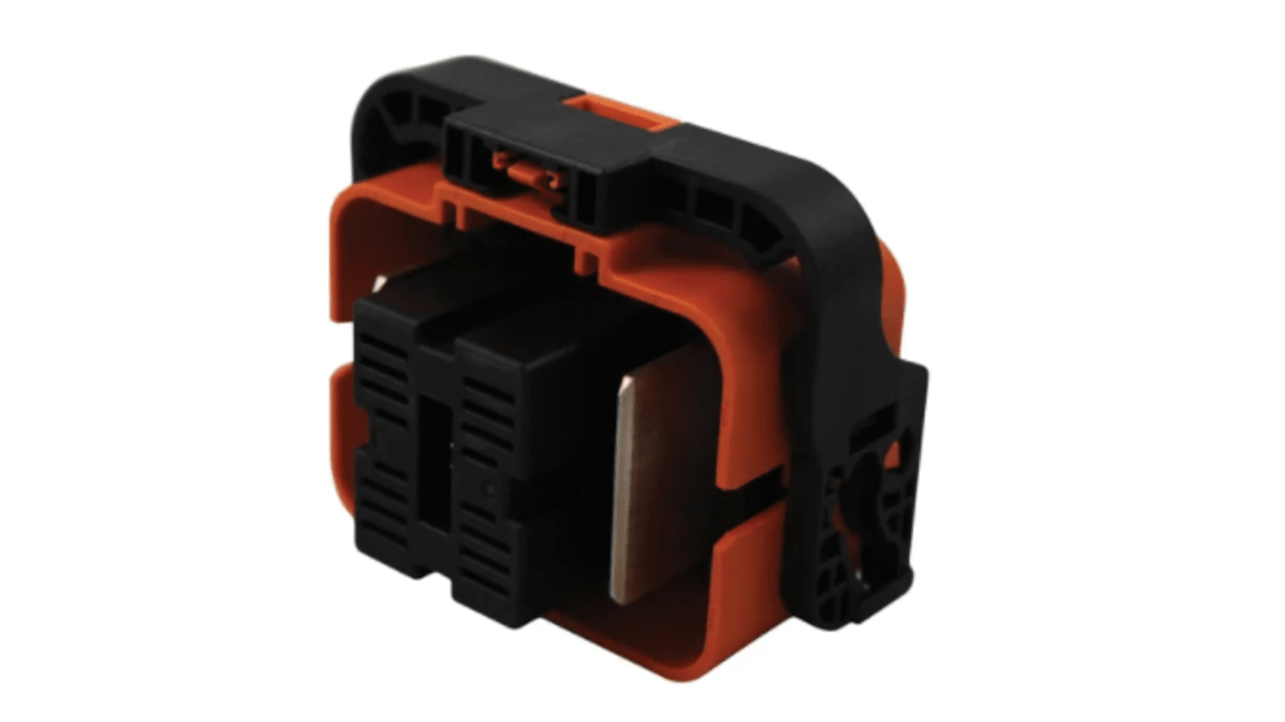 Conector para vehículo eléctrico Macho, Recto, Montaje de Reborde, 600 to 690V, 200A, IP67, IP69K