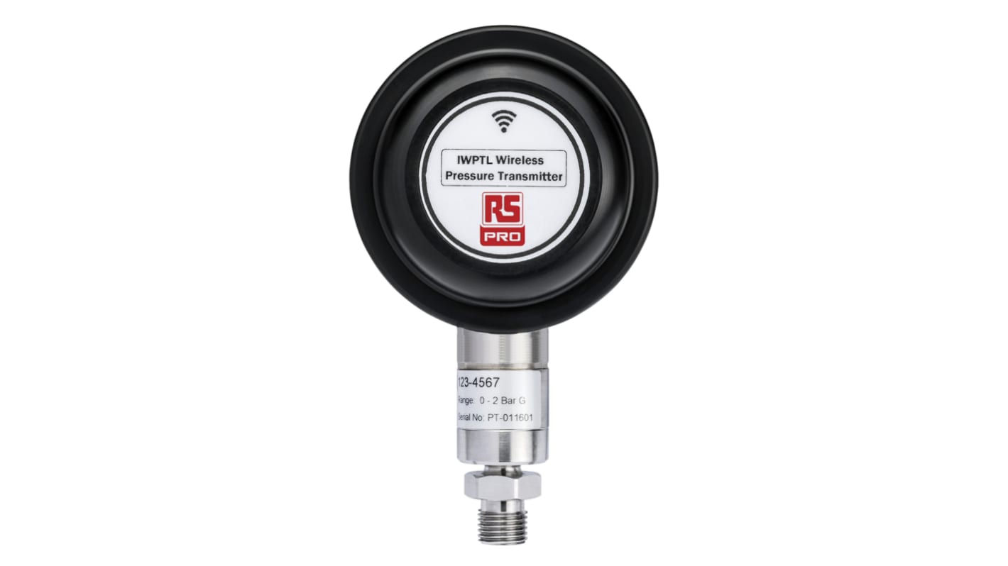 RS PRO Wireless Pressure Transducer, 0bar Min, 50mbar Max, Analogue Output, Relative Reading