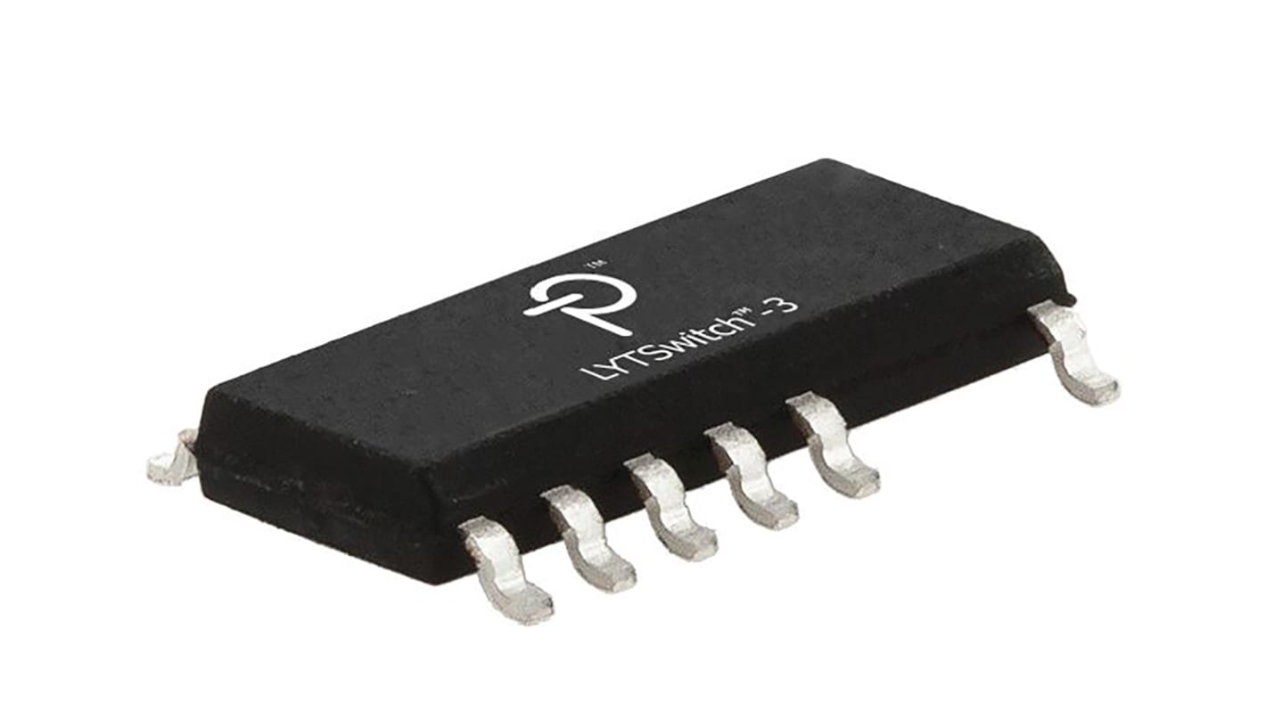 Power Integrations LYT3325D LED Driver IC, 185 → 265 V ac 3.16A 14-Pin SOIC