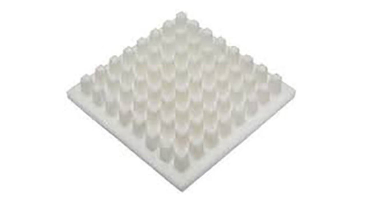 SPREADFAST Heatsink, Universal Square Ceramic, 12.2 °C/W @ 100 lfm, 7.5 °C/W @ 400 lfm, 12.35 x 12.35 x 10mm, Adhesive,