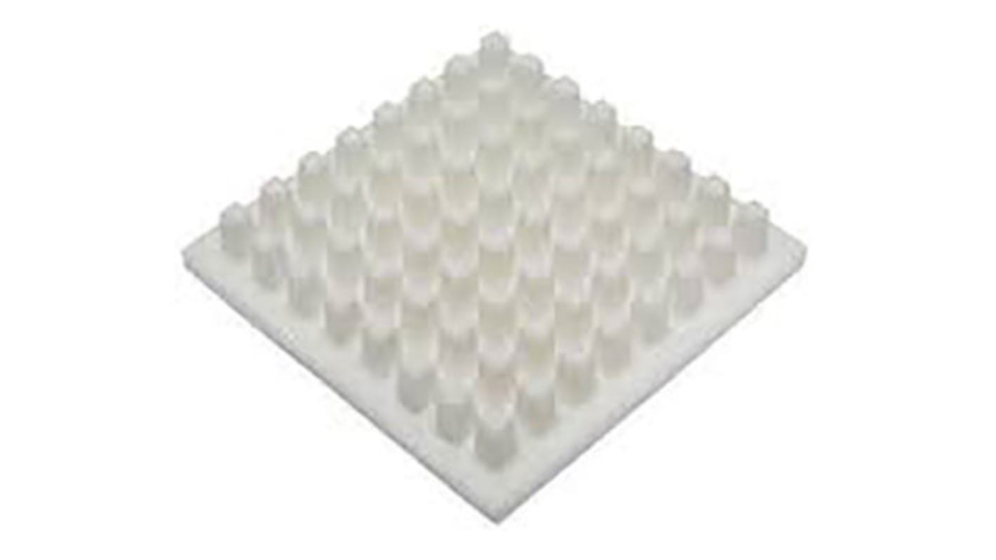 SPREADFAST Heatsink, Universal Square Ceramic, 2.4 °C/W @ 400 lfm, 5.2 °C/W @ 100 lfm, 60 x 60 x 15mm, Adhesive, Screw