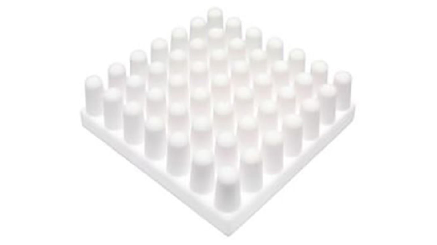 SPREADFAST Heatsink, Universal Square Ceramic, 12.7 °C/W @ 400 lfm, 24.0 °C/W @ 100 lfm, 23 x 23 x 10mm, Adhesive, Screw