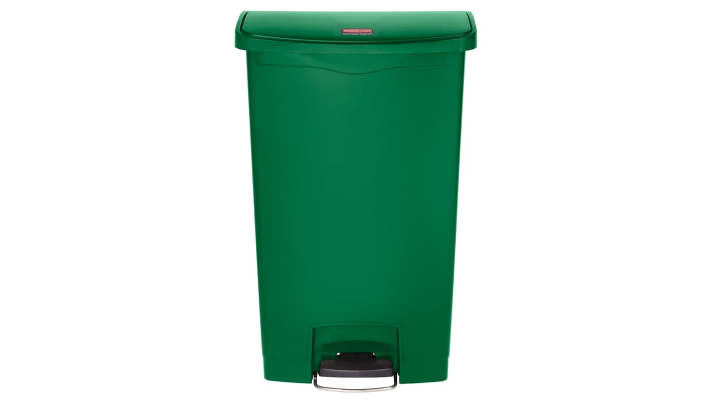 Rubbermaid Commercial Products Slim Jim 68L Green Pedal PE Dustbin