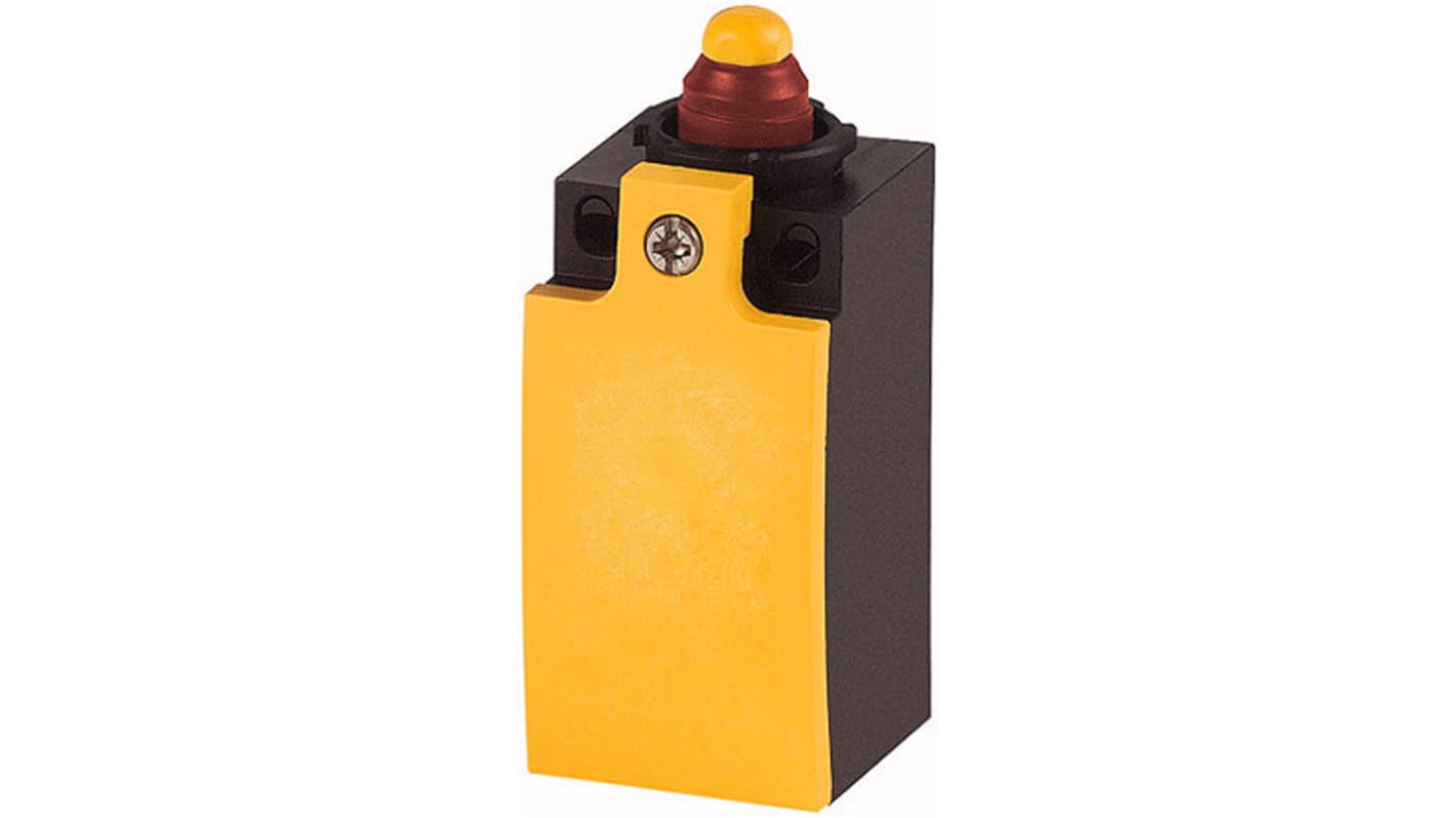 Eaton Plunger Limit Switch, NO/NC, IP65, SPST-NC, SPST-NO, Insulated Plastic Housing, 415V ac Max, 24 V ac 6A Max