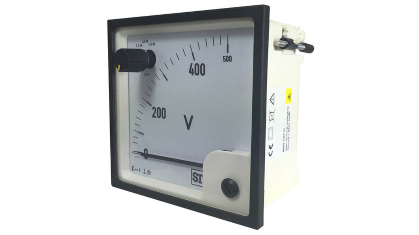 Sifam Tinsley SS74 Series Analogue Voltmeter AC, 68 x 68 mm