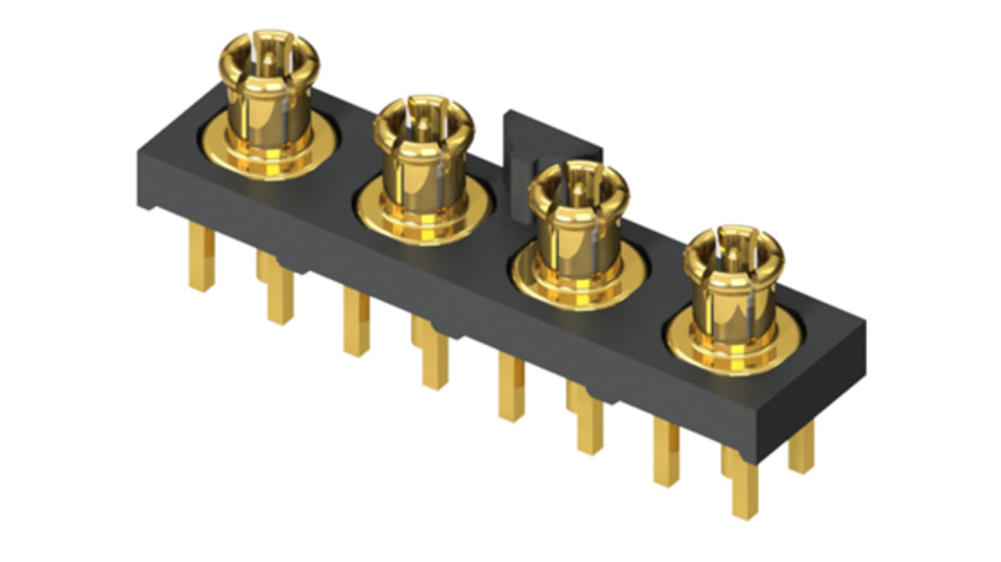 Samtec GRF1-J Series, Jack PCB Mount MMCX Connector, 50Ω, Through Hole Termination, Straight Body