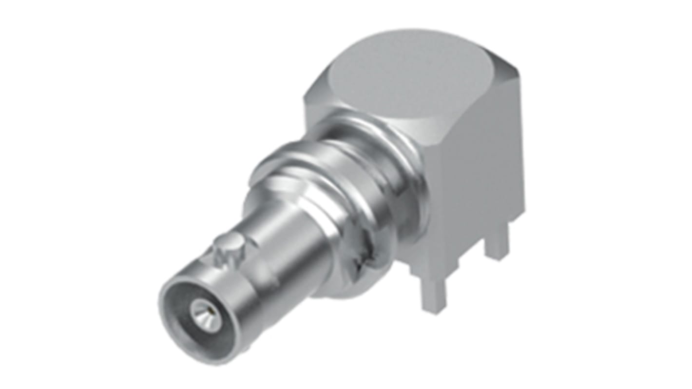 Samtec HD-BNC Series, Jack PCB Mount BNC Connector, 75Ω, Through Hole Termination, Right Angle Body