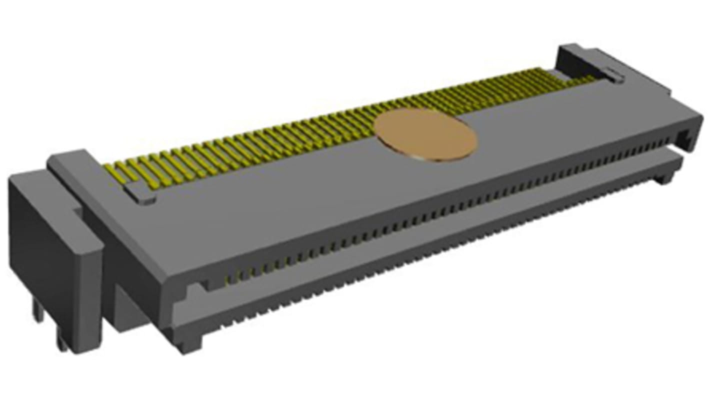 Samtec LSHM Leiterplatten-Stiftleiste gewinkelt, 100-polig / 2-reihig, Raster 0.5mm, Platine-Platine,