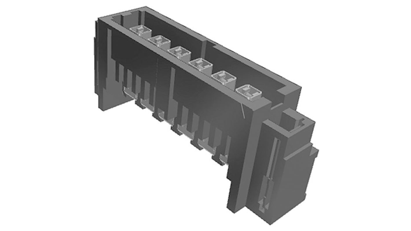 Samtec IsoRate IP5 Series Right Angle Through Hole PCB Header, 6 Contact(s), 4.0mm Pitch, 1 Row(s), Shrouded
