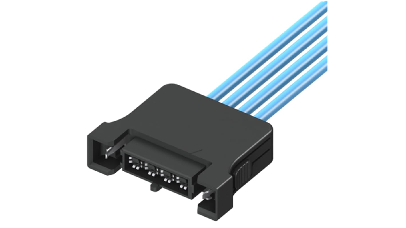 Samtec IJ5C Series Male IsoRate to Male IsoRate, 100mm, CTB-2650F-1 Coaxial, Terminated50 Ω