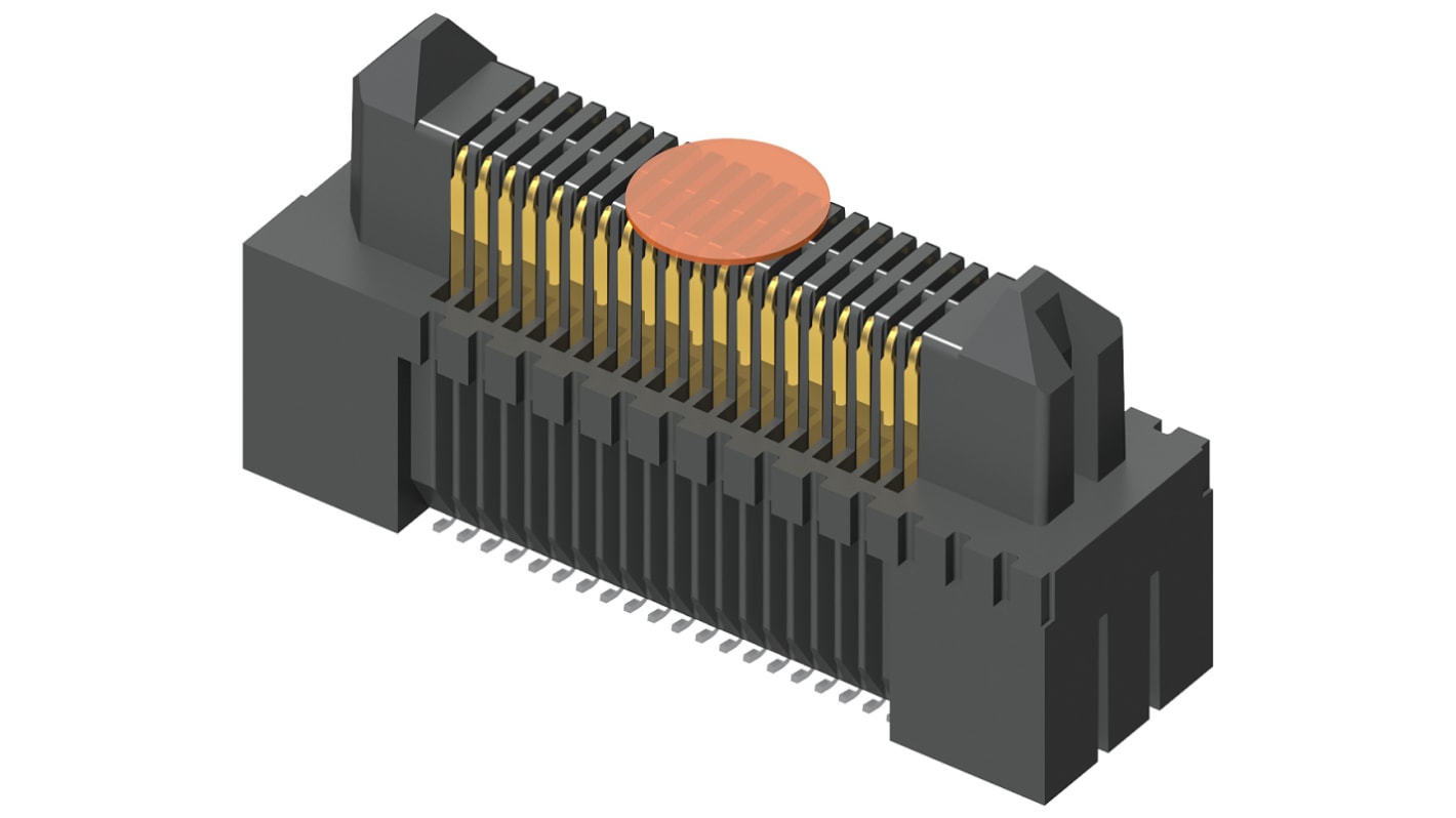 Samtec ERM5 Series Straight Surface Mount PCB Header, 60 Contact(s), 0.5mm Pitch, 2 Row(s), Shrouded