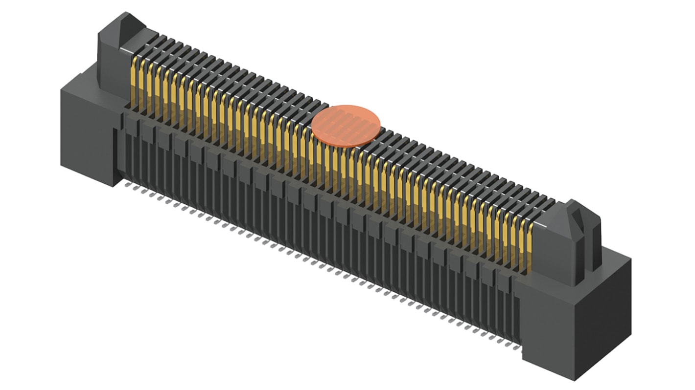 Samtec ERM5 Series Straight Surface Mount PCB Header, 140 Contact(s), 0.5mm Pitch, 2 Row(s), Shrouded