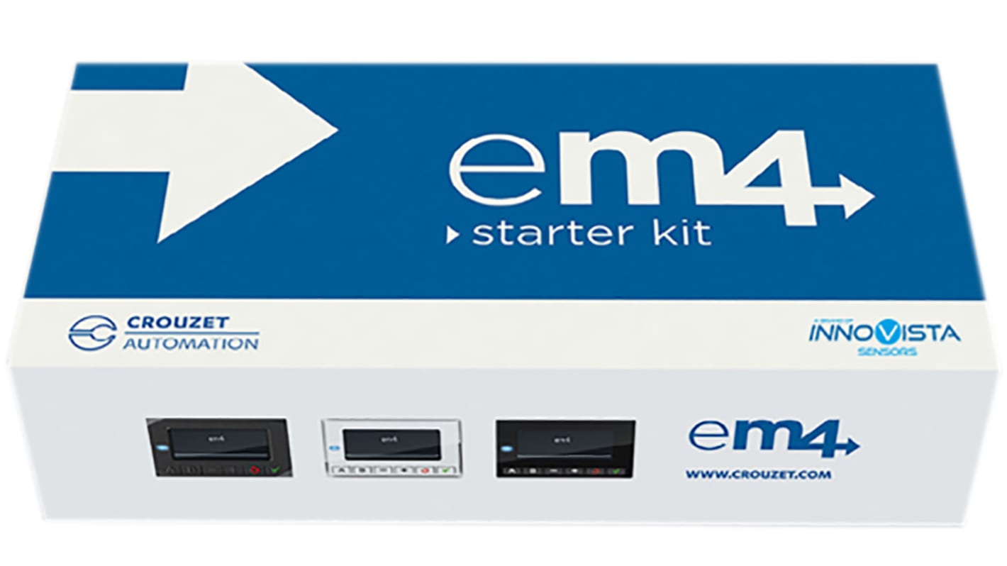 Rs-Online Starter kit per CPU PLC Crouzet em4 ingressi: 12 (analogico/digitale) 4 (digitale) uscite: 2 (PWM) 8 (Relè) 24 V