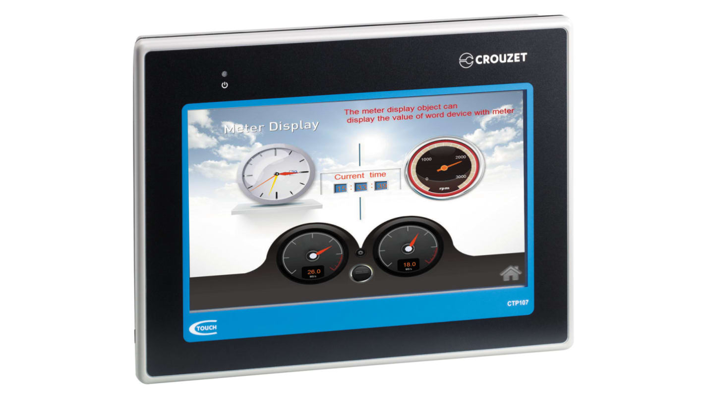 Crouzet em4, Millenium 3 Touch Screen HMI - 7 in, TFT LCD Display, 800 x 480pixels