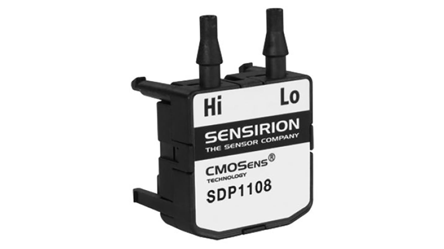 Sensirion 5,2 mm Rohr Differenz Drucksensor 0Pa bis 500Pa, Analog 0,25 → 4 V, für Luft, Stickstoffgas,