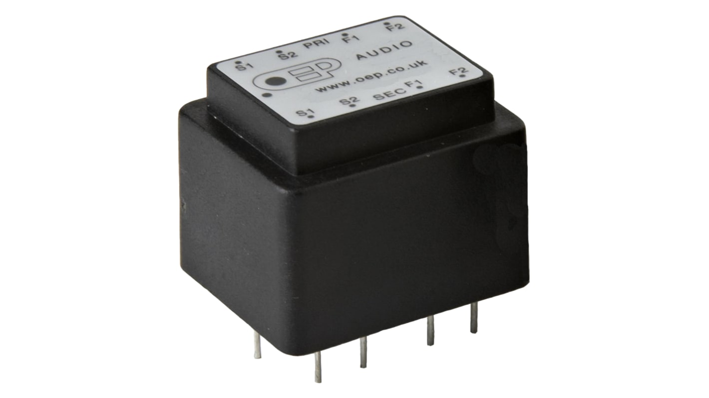 OEP Audio-Transformator, 150 Ω, 600 Ω / 2.5 kΩ, 10 kΩ, 100mW, 20.6Ω / 474Ω Durchsteckmontage 27.94