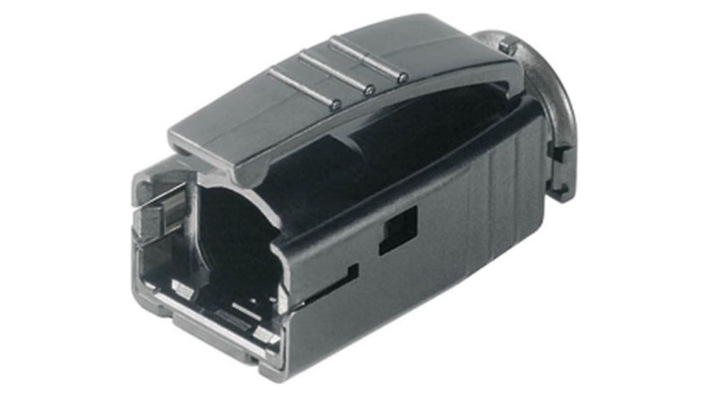 Manžeta konektoru RJ, RJ45, Černá, Ano, šířka: 13.9mm, hloubka: 15.7mm, délka: 27.5mm