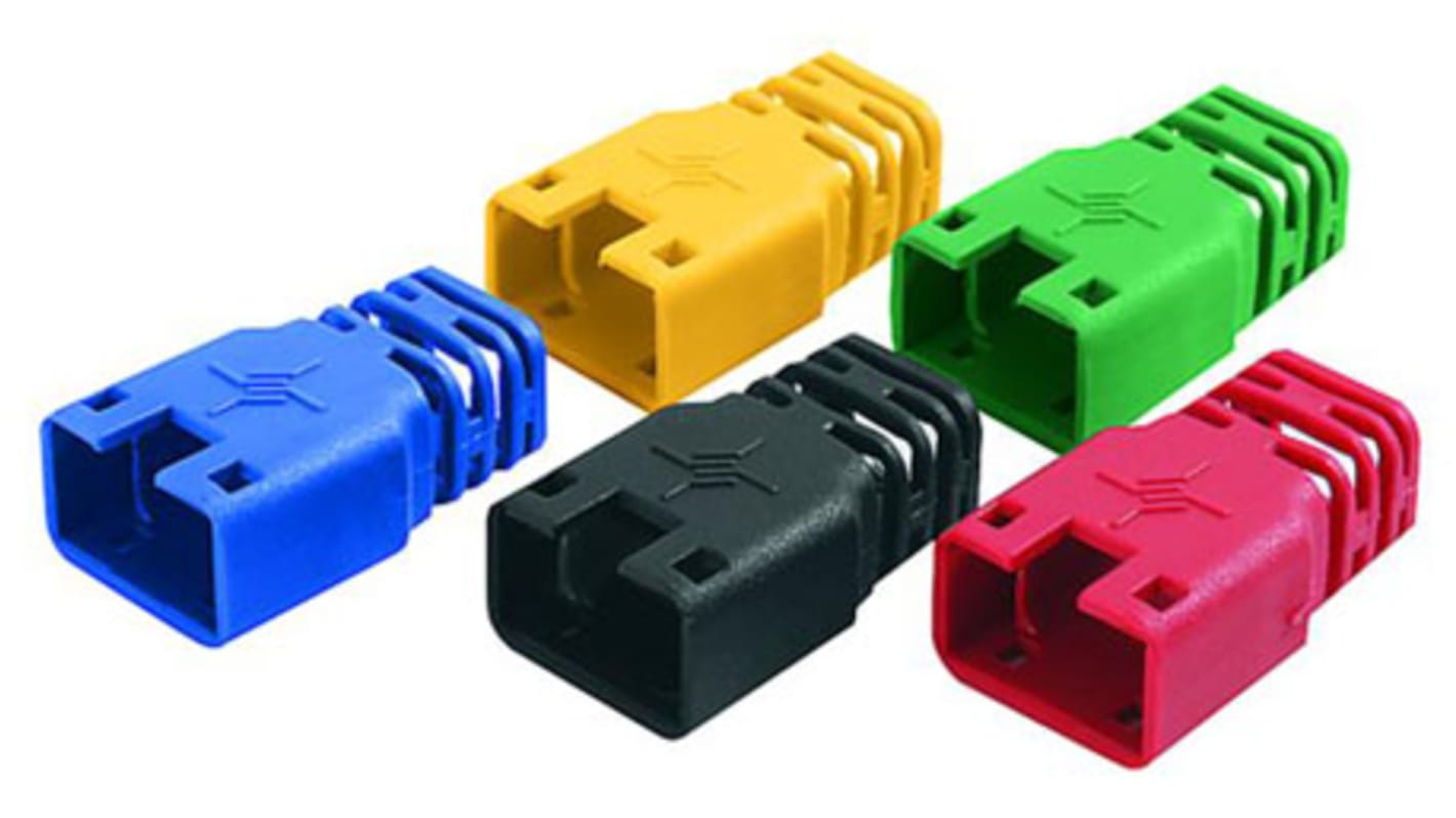 Telegartner 水晶头护套, 黑色, 用于J00026A0165 MP8 RJ45 插头和 Ø 6.0 mm 电缆, MP8系列