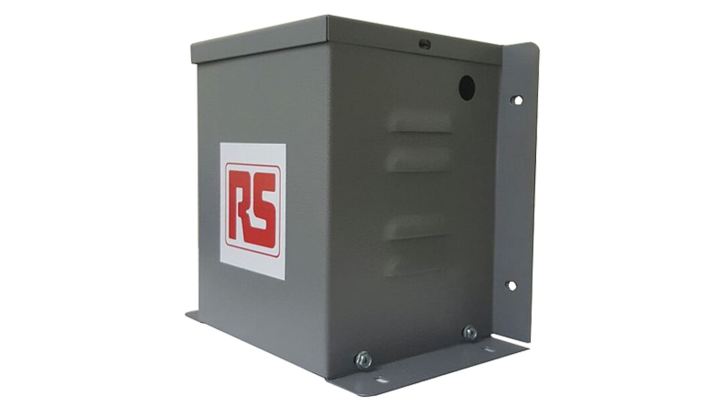 RS PRO 便携式变压器, 230V 交流初级线圈, 110V次级线圈, 1.5 kVA Intermittent 5 Mins on 15 Mins off