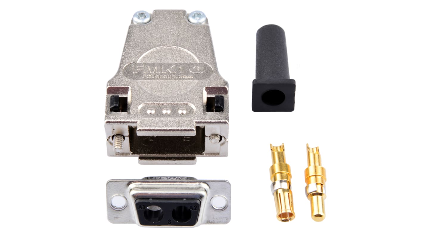 FMK1G-2W2SCA-5934 / 1731140081 | FCT FMK 2 Way Cable Mount D-sub Connector  Male/Female | RS