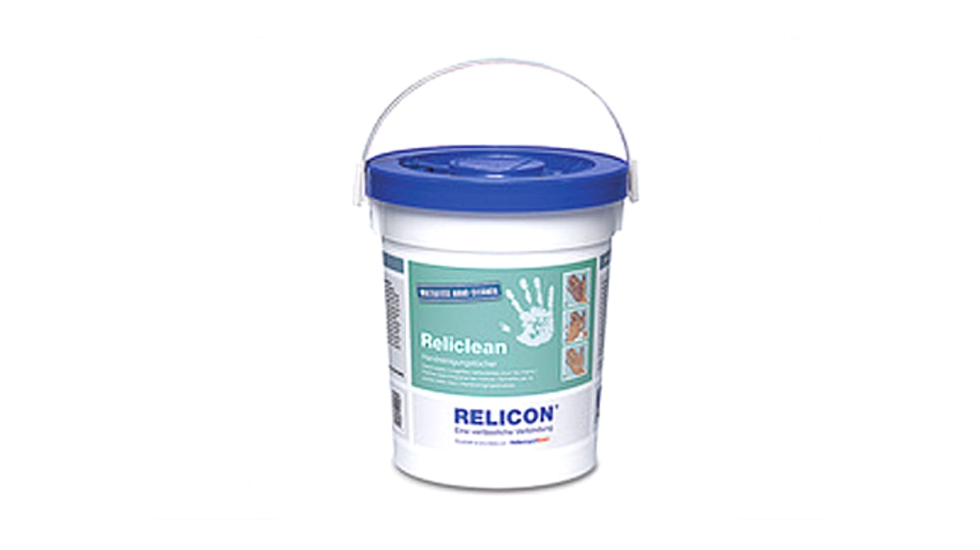 HellermannTyton Wet Hand Wipes, Bucket of