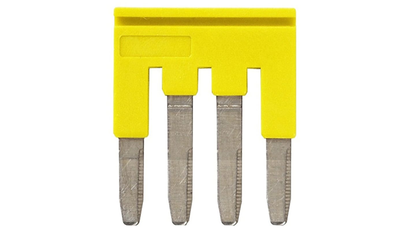 XW5S Short Bar for use with XW5T-S4.0-1.1-1 Feed Through Terminal Block, XW5T-S4.0-1.1-2 Feed Through Terminal Block,