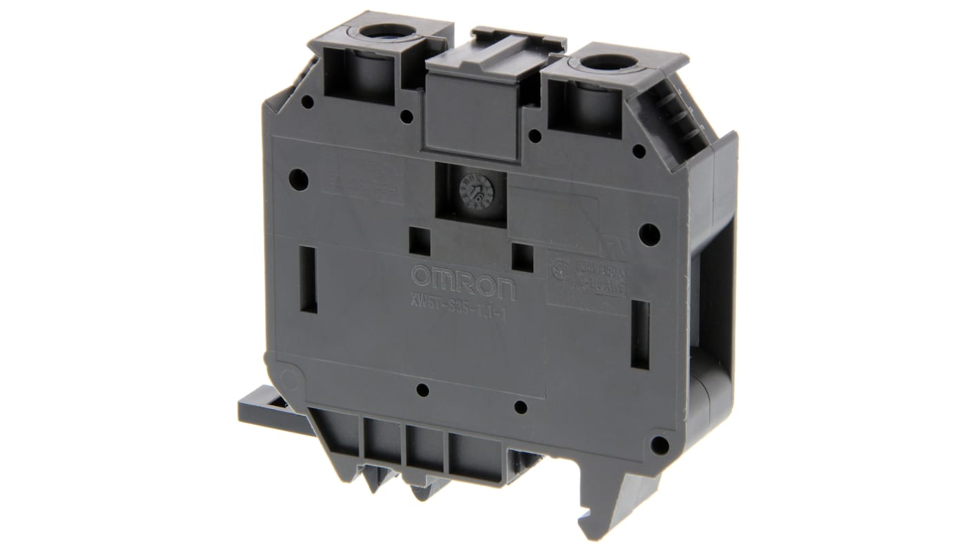 Omron XW5TS35111 XW5T Series Grey, 35mm², Single-Level, Screw Termination