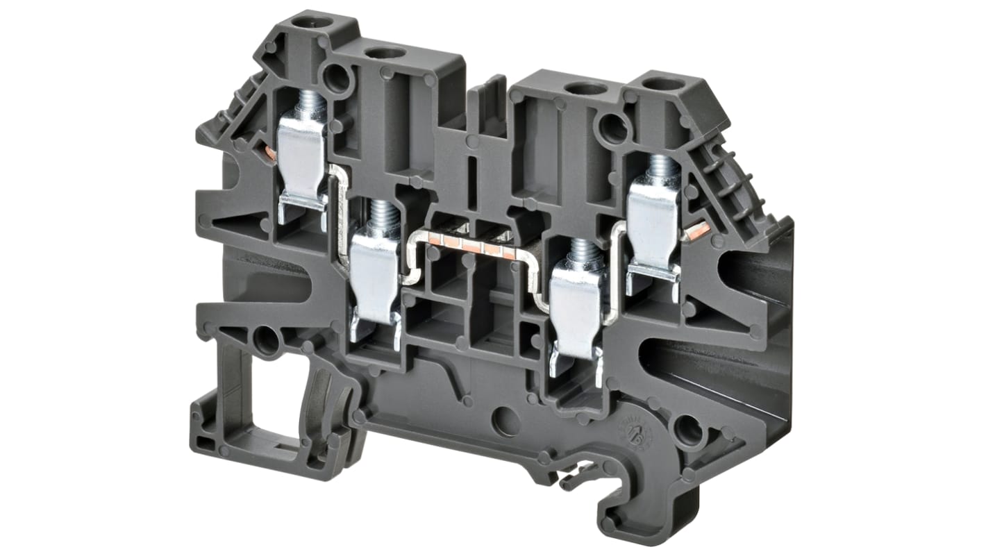 Omron XW5TS40221 XW5T Series Grey, 4mm², Single-Level, Screw Termination