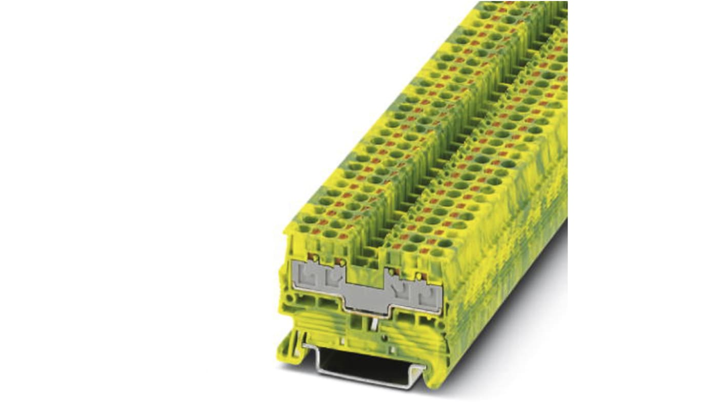 Phoenix Contact 3211030 PT 2.5/S-QUATTRO-PE CUS Series, Push In Termination
