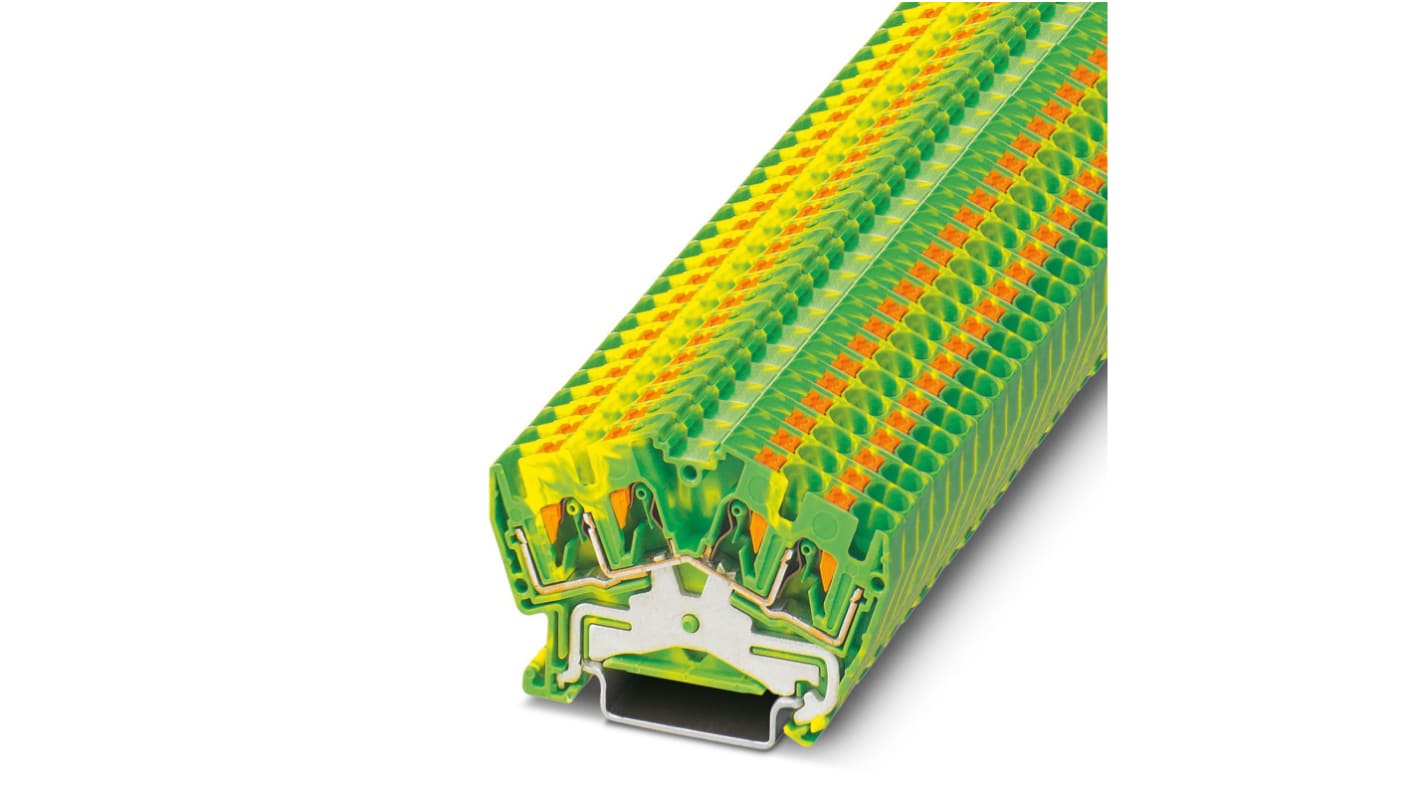 Phoenix Contact 3213609 PTS 4-QUATTRO-PE Series, Push In Termination