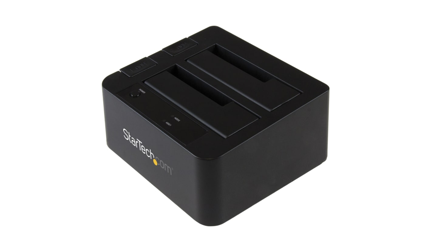 StarTech.com 硬盘底座, 兼容SATA, USB 3.1 第 2 代接口, 支持2硬盘, 2.5 x 3.5in