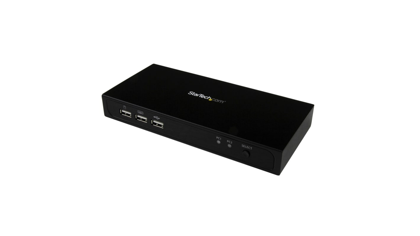 Startech 2 Port USB DisplayPort KVM Switch, 3840 x 2160 Maximum Resolution