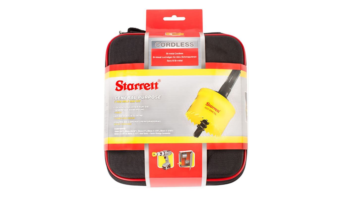 Starrett Metal 16 → 38mm Hole Saw Set