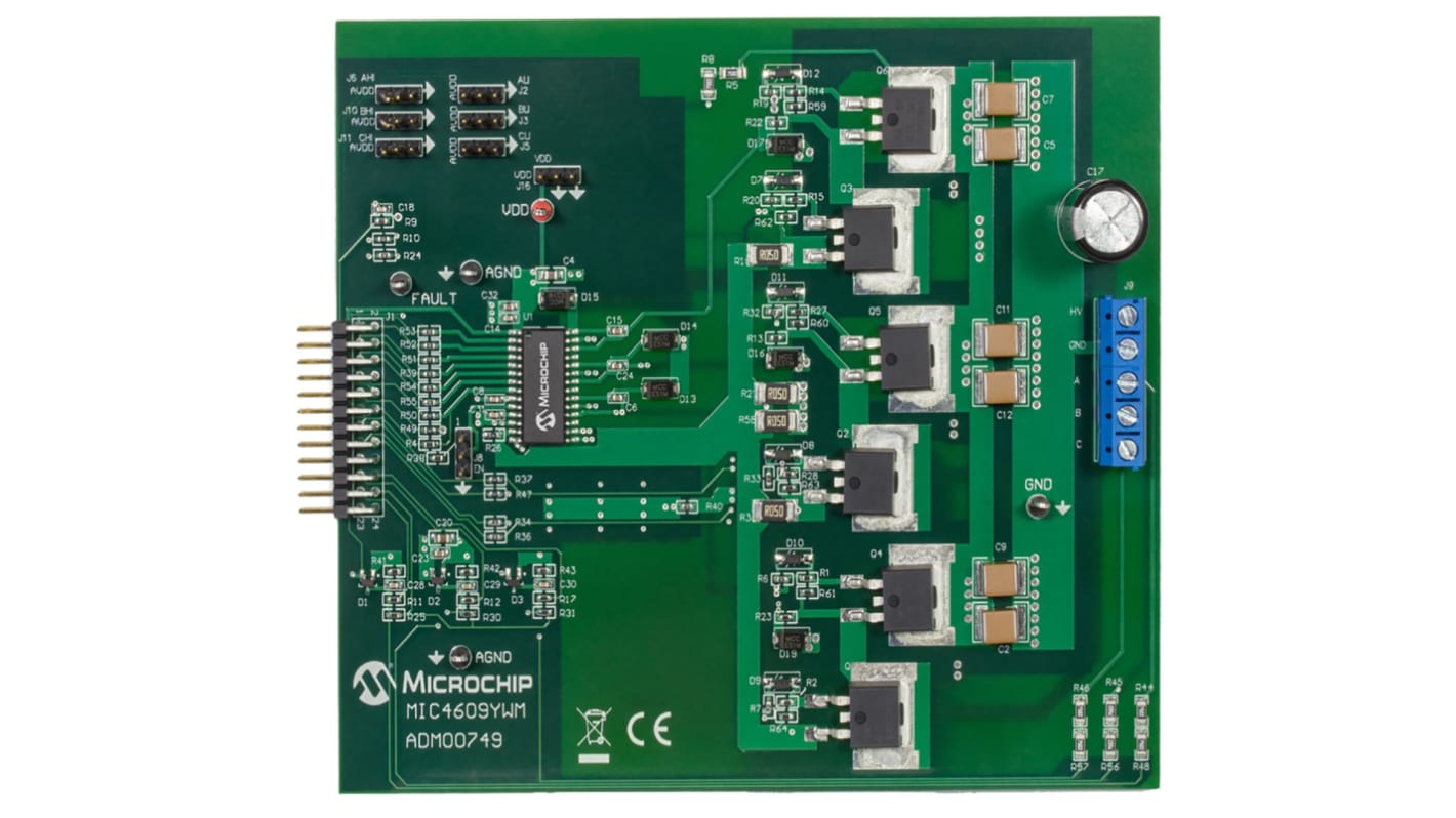 Microchip MIC4609 Evaluation Board for MIC4609 for MIC4609