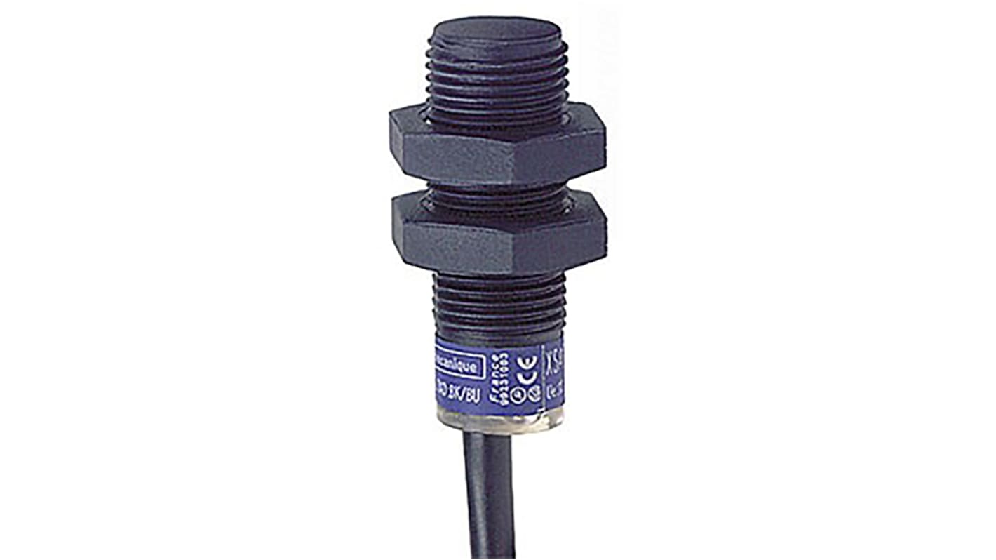 Telemecanique Sensors Inductive Barrel Proximity Sensor, M12, 4 mm Detection, PNP NO+NC, 12 → 24 V dc