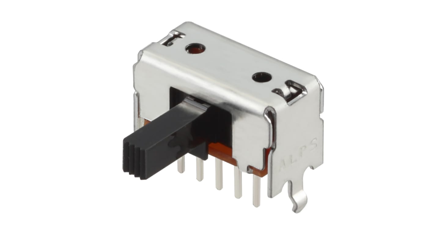 Alps Alpine Through Hole Slide Switch DP3T Latching 100 mA Slide