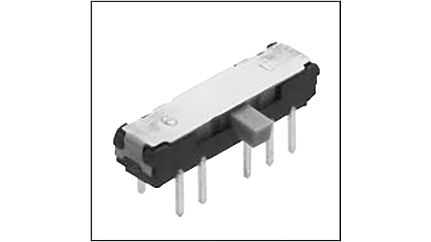Alps Alpine Through Hole Slide Switch SP4T Latching 300 mA Slide