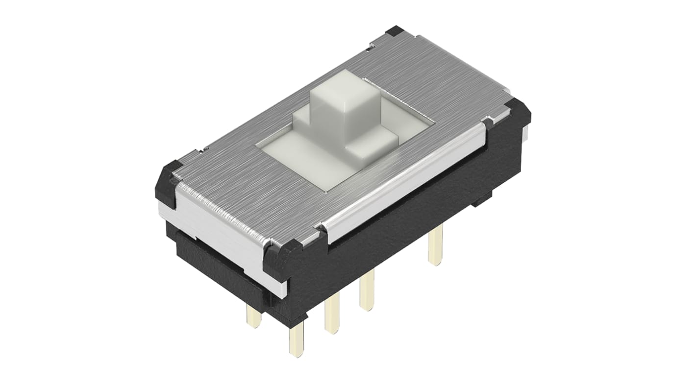 Alps Alpine Through Hole Slide Switch DP3T Latching 100 mA Slide