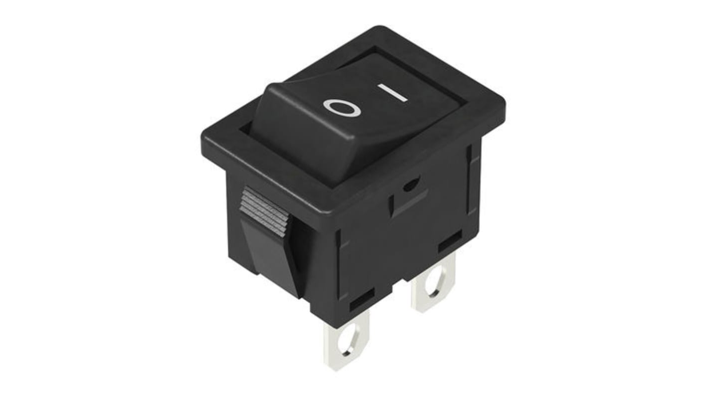 Alps Alpine SPST, Latching Rocker Switch Panel Mount