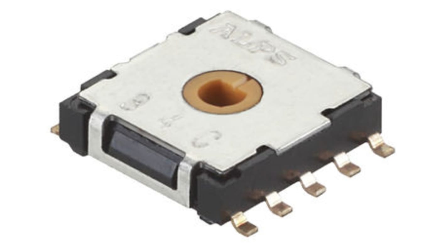 Alps Alpine, 9 Position SP9T Rotary Switch, 100 mA, PC Pin