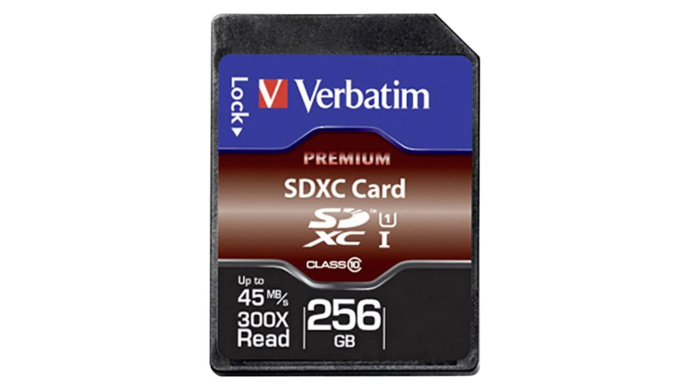 Tarjeta SD Verbatim SDXC No 256 GB Premium 300x