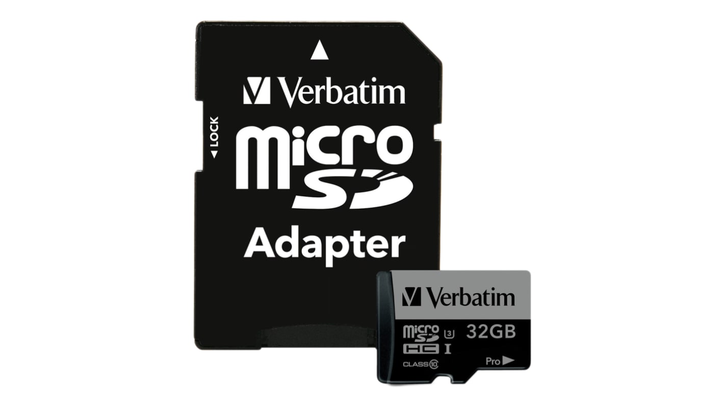 Micro SD Verbatim, 32 GB, Scheda MicroSDHC