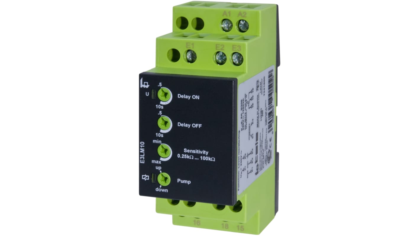 Tele Level Monitoring Relay, 1 Phase, SPDT, DIN Rail