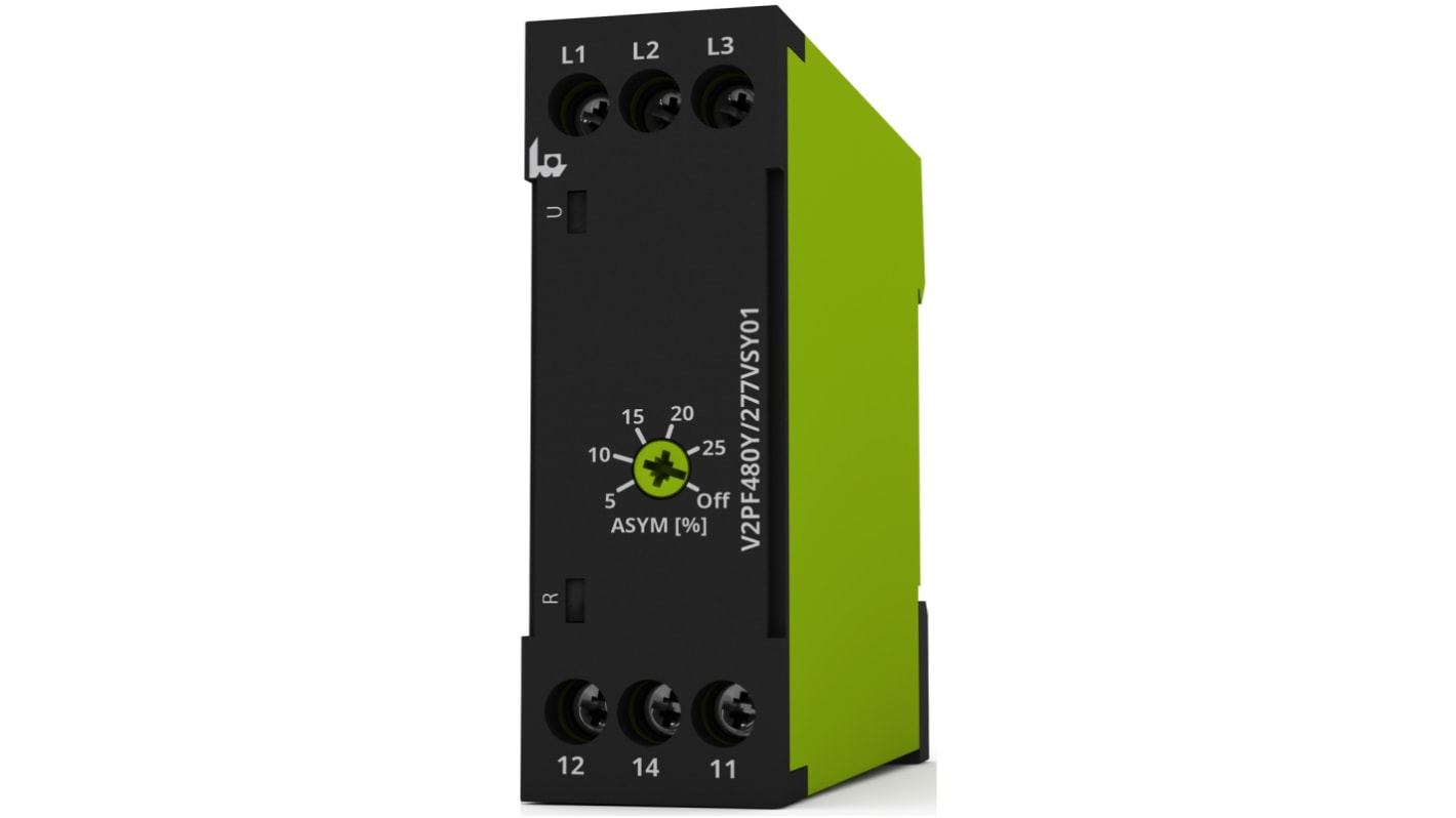 Relè di monitoraggio Fase Tele V2PF480Y/277VSY01 serie VEO, SPDT
